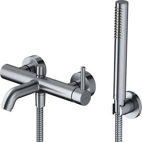 OMNIRES Y - Miscelatore per vasca da bagno, con accessori, nichel Y1231NI