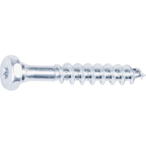 Schmidd Schrauben Holzbauschrauben 12.0 x 80 mm TX 40 Dualkopf - 15 Stück Spanplattenschrauben & Holzbauschrauben