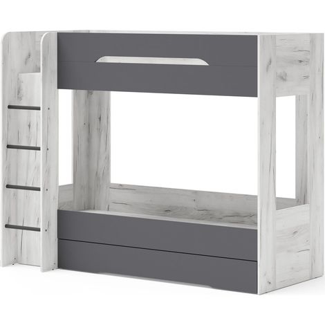 Letto a soppalco SAMOA 80x200 con cassetto – sistema di mobili per cameretta dei bambini