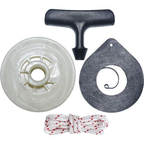 Recoil Starter Pulley Spring Handle Grip Rope Kit for Husqvarna 435 Chainsaw Replace 579427901,504597101 (1/5)