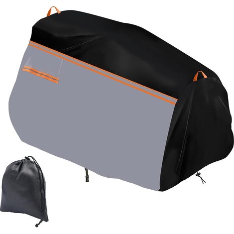 600D Lawn Tractor Cover, Waterproof, Dust-proof, UV Resistant, Windproof, Rainproof, Protective Cover for Outdoor Lawn Mower (L183 x W137 x H117 cm) (1/5)