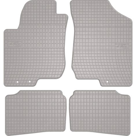 Alfombrillas de goma para coche: Kia Cee'd I hatchback, SW, familiar, coupé (2006-2012) - color gris a juego. (1/5)