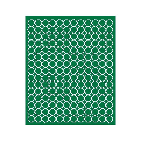Pegatinas circulares de 1,5 cm, pegatinas circulares con puntos, 180 unidades, color verde mate.