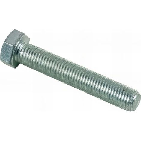 Vis métaux tête hexagonale F/Total 24 x 120 mm Zinguée - Boite de 10 pcs - Fixtout VHP882412002B