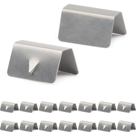 16 Pcs Agrafes De Déflecteur De Vent Acier Inoxydable Fixation Clips Clips De Déflecteur De Vent Car Wind Rain Deflector Channel Canal De Déflecteur De Pluie De Vent De Voiture (1/5)
