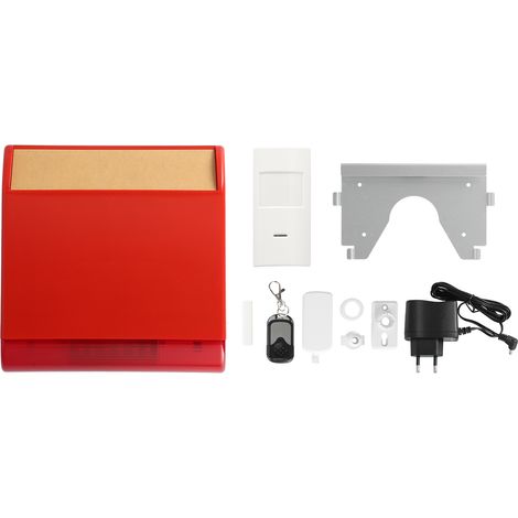 Kit Alarme WiFi sans fil EU 100-240V AC : Détecteur de mouvement + Capteur de porte + Contrôleur à distance Sirène lumineuse (1/5)