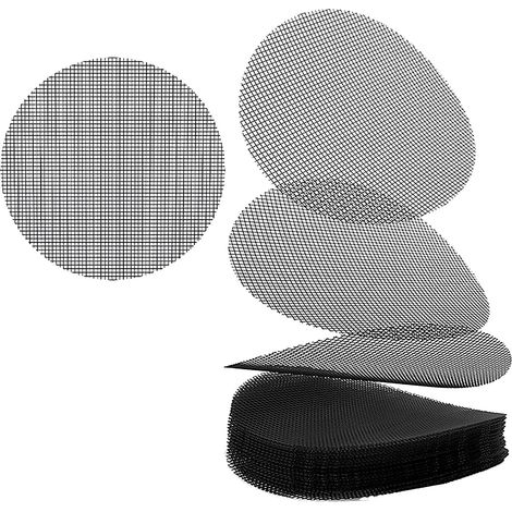 Lot de 50 disques de drainage ronds en maille pour pots de fleurs, respirants, étanches, verts (1/5)