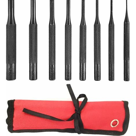 8-teiliges Locher-Set, Büchsenmacher-Set, Reparaturwerkzeug mit Halter für Automobil, Uhrenreparatur, Schmuck und Kunsthandwerk. (1/5)