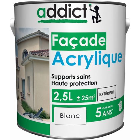 Pintura para Fachada Acrílica 2.5 Litros Blanco - Addict