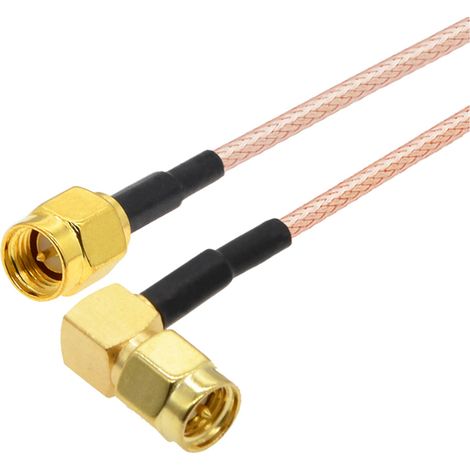 Cavo pigtail con connettore SMA RA / connettore SMA RG316 2m