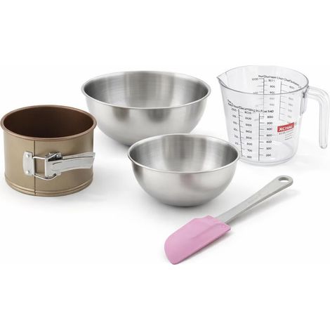 Set de 5 ustensiles de pâtisserie moule à gâteaux bols spatule et verre doseur Zenker Mojave Gold (1/5)