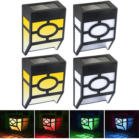 Lampes solaires extérieures pour clôture, appliques murales LED étanches pour terrasse, porte d'entrée, escaliers, entrée - AquaForge (1/5)