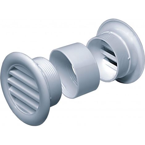 Rejilla de ventilación blanca para una abertura de 40 mm. (1/4)