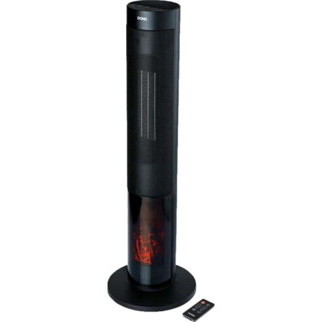 DOMO DO7345H torre calefactora de cerámica 2000 W negro con mando a distancia, oscilación (1/5)