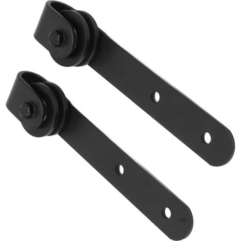 Kit de poulies coulissantes pour porte d'armoire, roulettes silencieuses de style porte de grange (1/5)