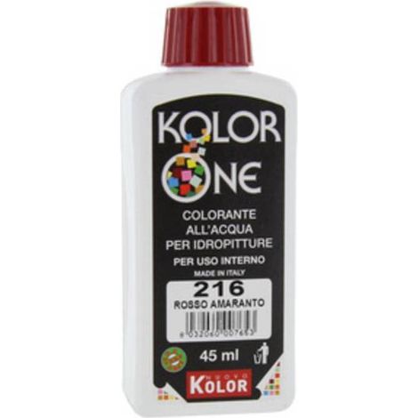 12 x COLORANTE KOLOR ONE 45 ML ROSSO AMARAN 216