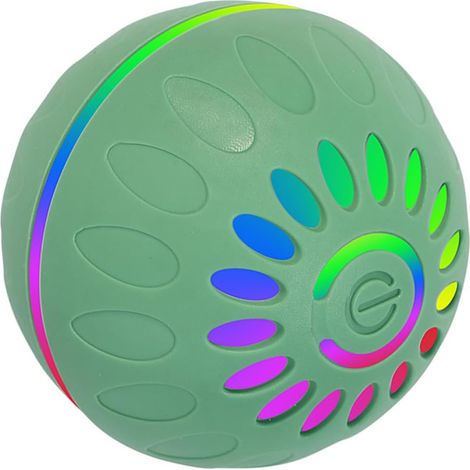 Jouet interactif pour chien avec lumières LED Jouet à mâcher en ABS pour intérieur et extérieur Jouet de déplacement avec lumière pour animal domestique