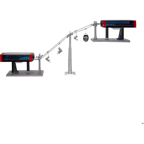 MYVILLAGE Ski Lift Doppio Piede Nero Rosso (1/3)