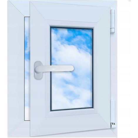Ventana PVC blanca 40x50 DERECHA 400x500 mm oscilobatiente doble acristalamiento (1/5)