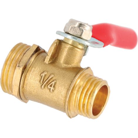 Robinet d'arrêt 1/4" - pour pistolet à crépir pneumatique - pour ref OXEO 760282