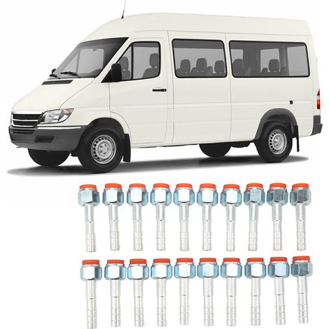 Packung mit 20 Aluminiumverbindern für Kfz-Klimaanlagen, rechtwinklige Verbinder (180°), universelle Klimaanlagenteile (luftpolsterverpackt), 4 1/2 Zoll (Referenz: LR-FT077) (1/5)