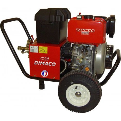 DIMACO - Nettoyeur HP 900 l/h 200 b Moteur Diesel YANMAR 10 CV Avec démarreur électrique
