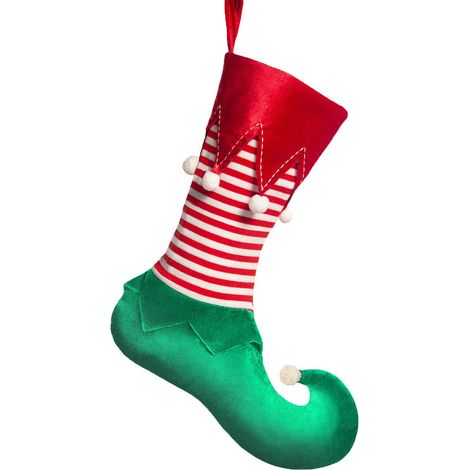 Ej.Life (Elfensocken) Weihnachtsdekorationen, Elfen-Weihnachtssocken, Geschenktüte, Süßigkeitentüte, festliche Atmosphäre, Dekoration, Weihnachtsbaum-Anhänger (1/4)