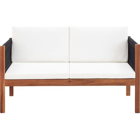 Canapé de jardin  Divan de jardin à 2 places Bois d'acacia massif (1/5)