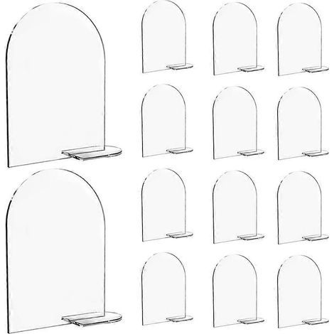 Set mit 20 Acryl-Tischnummern für Hochzeiten, unbedruckte DIY-Schilder, Empfangs- und Festivaldekorationen – 10 x 3 x 15 cm (1/3)