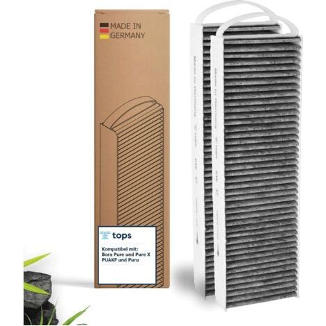 Tops Filtre à charbon actif pour Bora Pure PUAKF - 2 filtre de qualité supérieure pour votre plaque de cuisson Bora avec hotte aspirante PURU ou PUXU