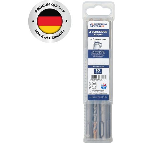 WS24 10x SDS-Plus Hammerbohrer PRO Ø 6 x 160 / 100 mm - WS24-100420