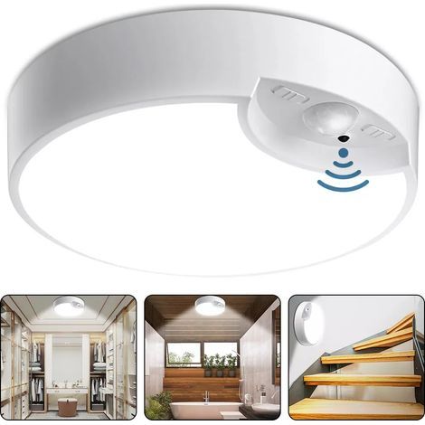 Batteriebetriebene Deckenleuchte, LED-Leuchte mit Bewegungsmelder, für Küche, Schlafzimmer, Badezimmer, Flur, Garage, mit Fernbedienung (1/5)