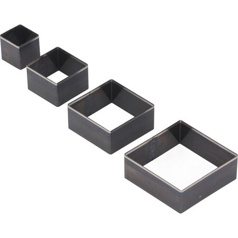 4 matrices de perforation pour cuir en acier allié 48 38 28 18 mm - Moulage polyvalent pour la découpe du cuir, du tissu et de la pâte à modeler. (1/5)