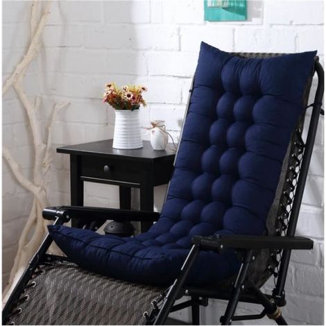 Coussin Chaise Longue - 125 x 48 x 8 cm - Microfibre - Jardin Terrasse Extérieur - 1 Pièce (1/4)