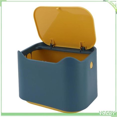 Poubelle à litière pour chat - FAFEICY - Modèle compact - Couvercle hermétique - PP épaissi - 18x12,5x13 cm (1/3)