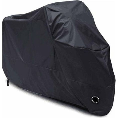 housse De Protection Pour Moto Impermable- Xl 230x95x125cm, Rsistant Au Froid Et Intempries 210d Noir Protge De La Poussire (1/5)