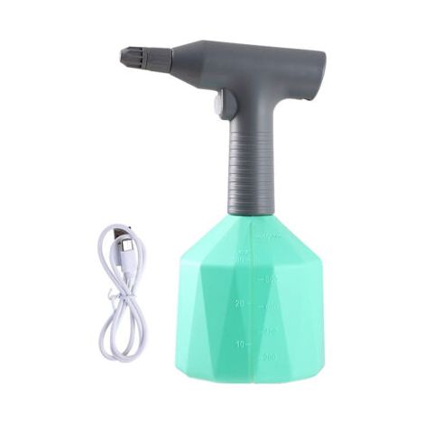 BUNTHAUS PA Pulvérisateur électrique avec buse de brumisation, pulvérisateur d'eau portable pour pelouse et jardin (vert 1 L) (1/4)