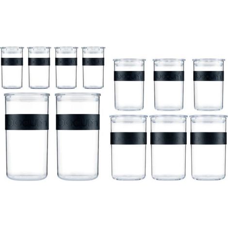 Vasi di conservazione - BODUM - PRESSO SET - 12 vasi in plastica con coperchio ermetico