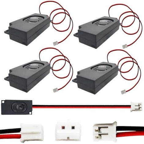 Haut-Parleur 8 Ohm 3W Mini Haut-Parleur Haute Fréquence Portable, avec Interface JST-PH2.0 2 Pin, pour Petits projets de Bricolage électroniques (4 Pcs) (1/5)
