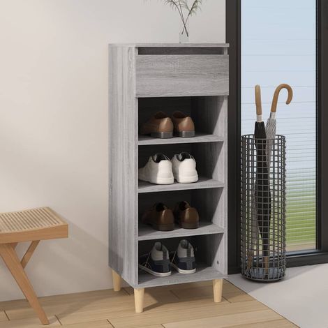 Schuhschrank Grau Sonoma 40x36x105 cm Holzwerkstoff vidaXL