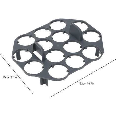 Ortviai Cuisinière à œufs pour Thermomix TM6 – Support vapeur en ABS résistant, capacité 14 œufs, facile à nettoyer (1/4)