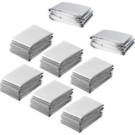 8 lot grand High Reflective Mylar Film High Reflectivity Keep Warm Perfect pour plante Growth camping extérieur Survival (1/5)