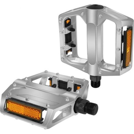 Mountainbike Pedale aus Aluminiumlegierung mit Reflektoren Mountainbike Pedalset Klapppedale rutschfest leicht und einfach zu montieren für Mount (1/5)