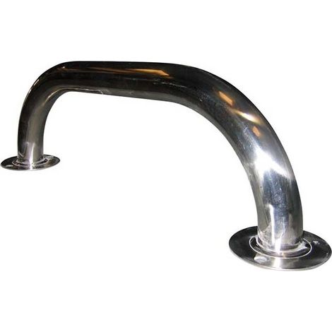 Agarradera de Acero Inoxidable  Tubo Ø 43 mm Pulido Brillante  2 Metros  Accesorios para Escalera (1/2)