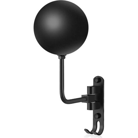 Eosnow Universal Metal 180 Degree Rotating Wall Mount Motorcycle Helmet Holder with Hat/Basket Hook (1/5)