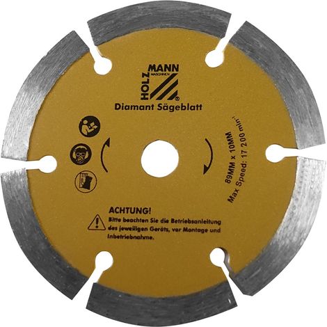 Set 2 dischi diamantati 89x10mm x sega tas89m Holzmann ksb8910diam/2