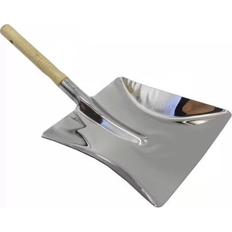 Pelle à poussière en à Manche en Bois (Grande pelle carrée) (1/2)
