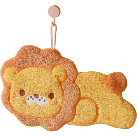 Serviettes Mains Animaux Amusants Gants de Toilette Motif Lion Serviette À Vaisselle Pour La Salle D'Eau pour Enfant Salle de Bain Chambre et Maison Appartement (1/5)