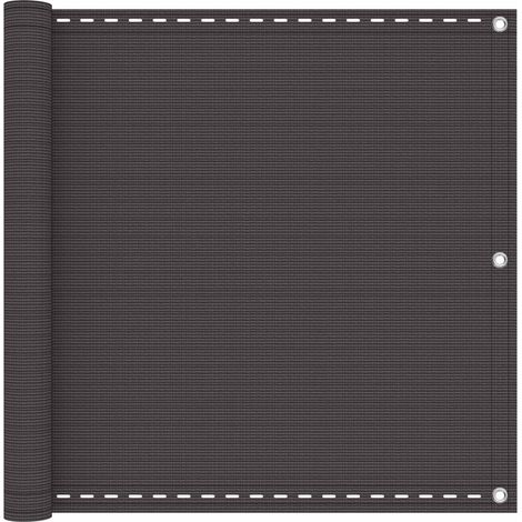 Pantalla de Balcón Gris antracita 120 x 800 cm HDPE y aluminio
