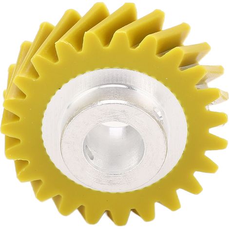 Pièce de rechange W10112253 : vis sans fin jaune pour mélangeurs 4162897, 5K45SS, 5K5SS et 5KPM5 (1/5)